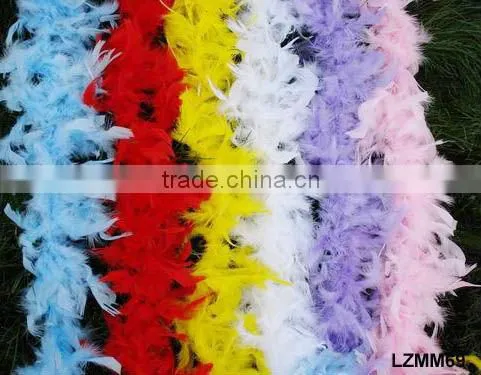 Fluffy turkey feather chandelle boa LZYJ02