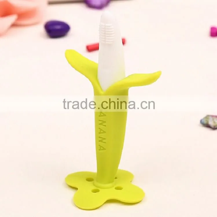 silicone baby toothbrush teether/baby teething toys