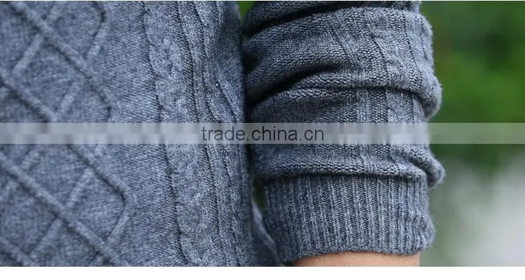 South Korean fashion men's sweaters 2015 sets new round collar for multi color men sweater