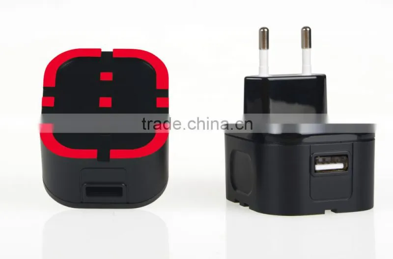 CE ROHS certified universal wall charger with EU plug 2.1A