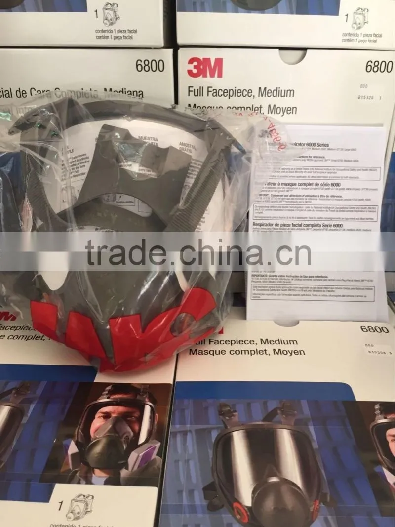 3M 6800 reusable silicone medium military gas mask