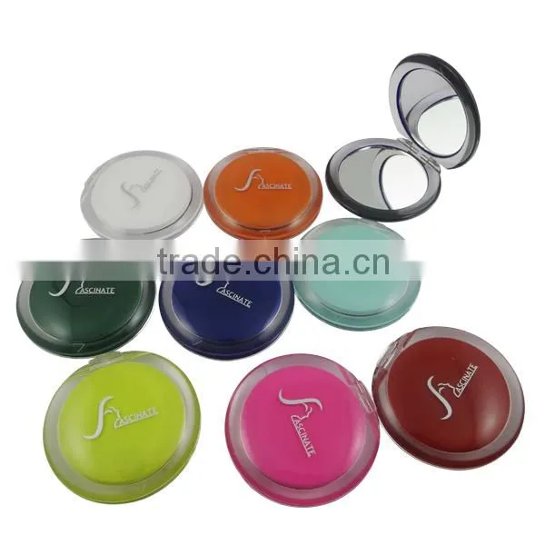 High quality plastic two-sided 10X magnifying mirror compact