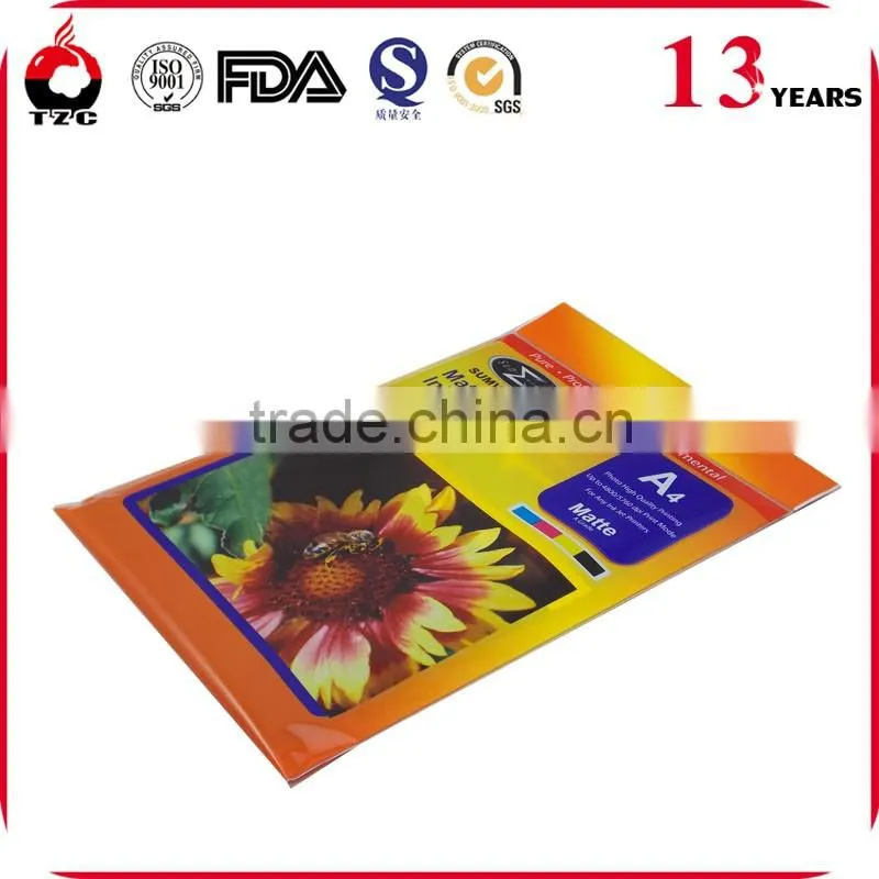 custom printing plastic resealable header self-adhesive opp bag
