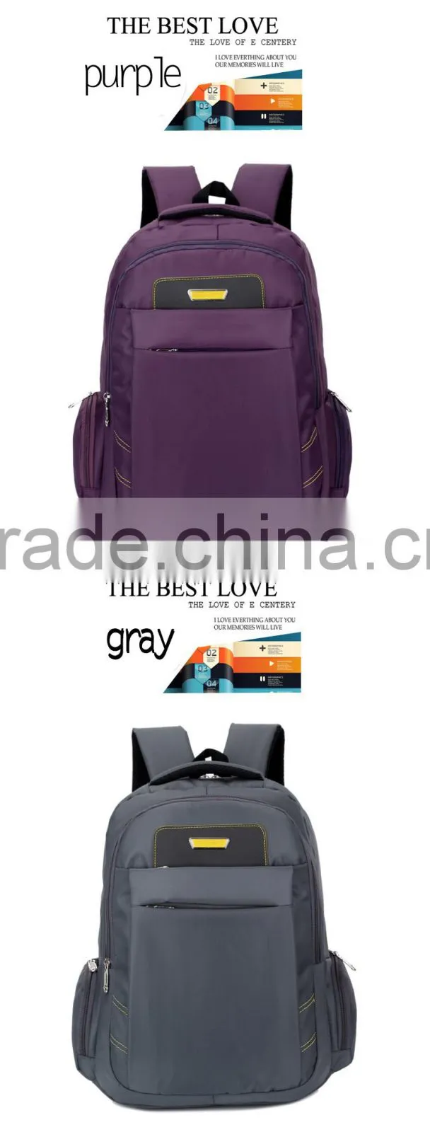 wholesale trolley backpack with wheels nylon material trolley backpack