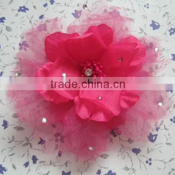 2013 hot chiffon flowers, decorative handmade flowers for dresses,shabby chiffon flowers wholesale,