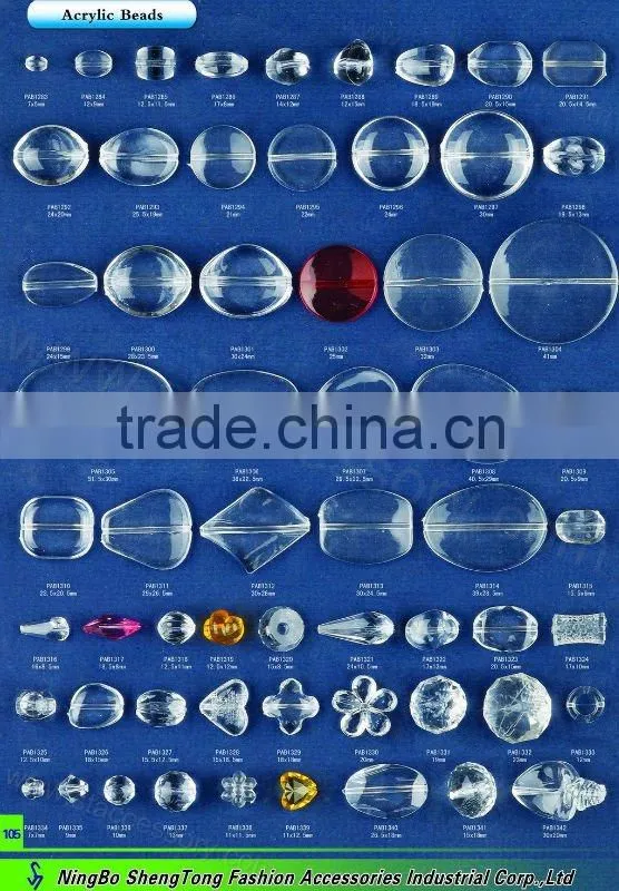 Acrylic bead for making bracelets and necklace