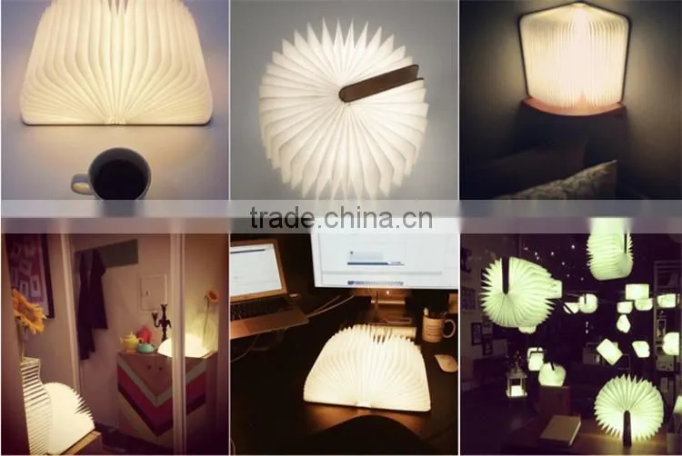 Book shape flexible creative USB led lamp