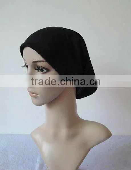 C001 plain tube underscarf,cotton underscarf and hats