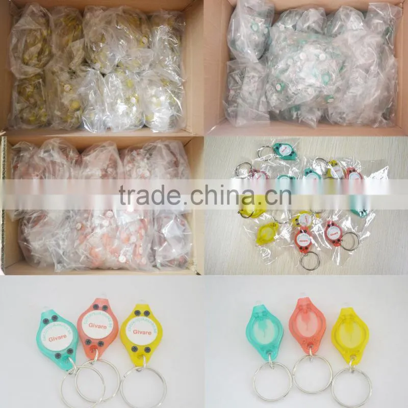 Plastic Led Cheap Custom Keychains