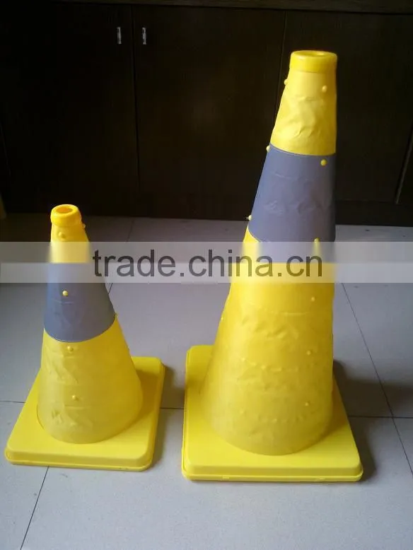 30cm/40cm/60cm/70cm reflective traffic cone with different colors & packing / Flexible/collapsible/retractable safety road cone
