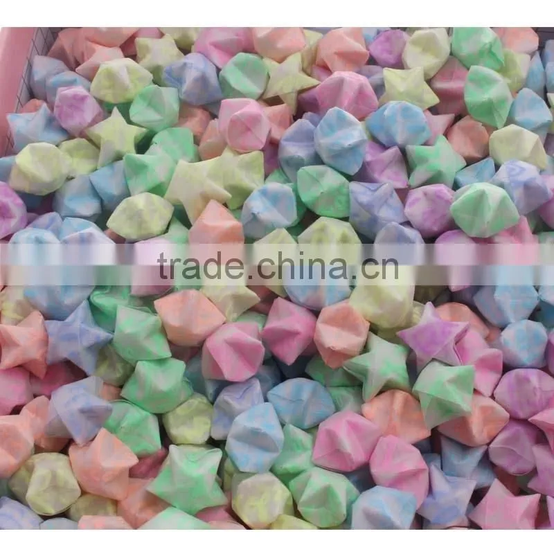 Luminous Lucky Star Paper Heart Paper Origami Museum Wishing Star Paper Birthday Gift Stripes White Five-pointed Star