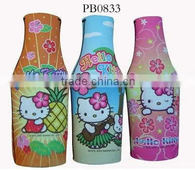 fashion one bottle neoprene thermal bear cooler bag