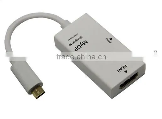 Hot sell Mydp Micro USB to HDMI cable adapter converter Slimport to HDMI Adapter Converter