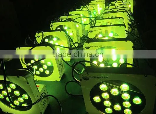12*15W 6 in 1 Stage Lighting RGBWA+UV Flat Cheap Led Par Cans