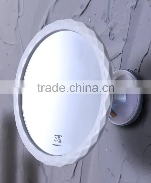 Swivel Bathroom 10x magnification mirror wall mounted suction cup shower mirror