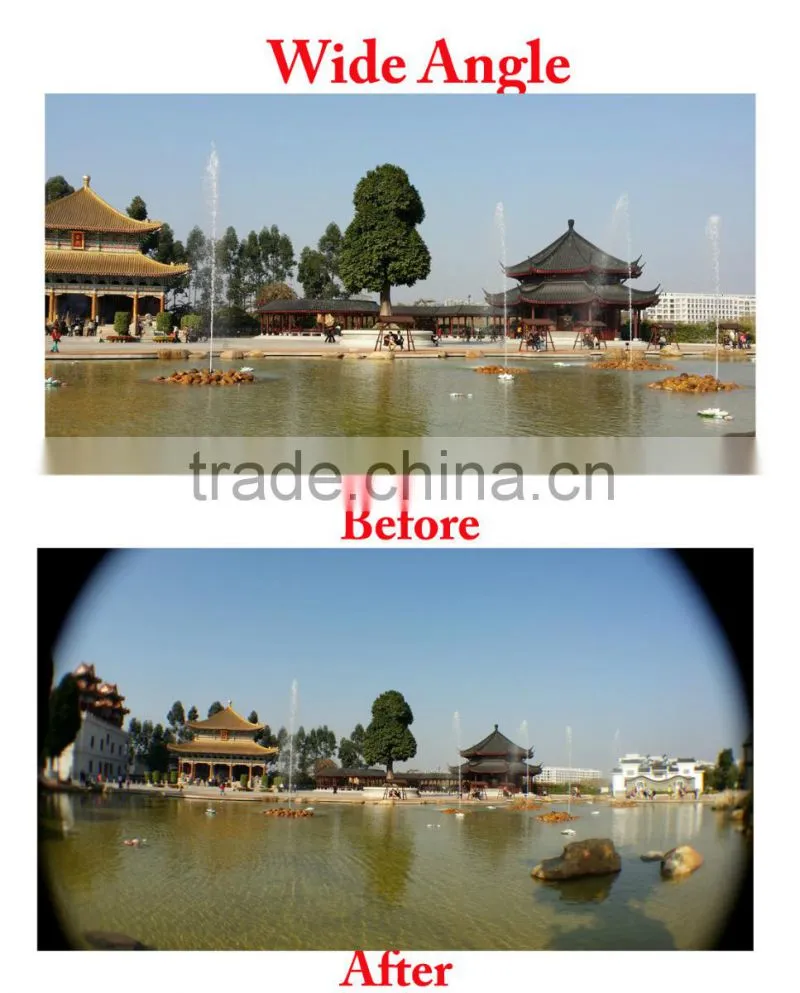 Fisheye Lens Mini Camera 3 in Universal Clip Mobile Phone Camera Lens