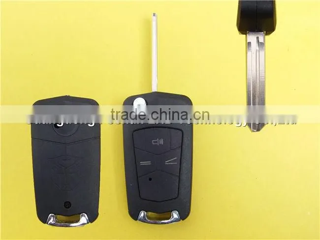 Upgraded folding flip car key remote shell case fob for Toyota 3 button