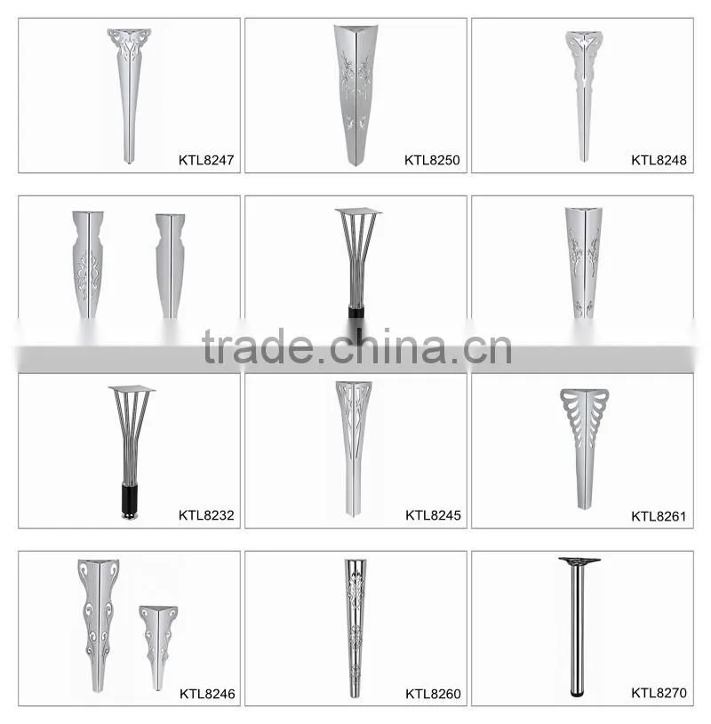 Chrome finish stainless steel chair legs, furniture chair legs for sale