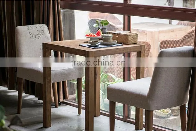 Solid wood square dining table HLM-6012
