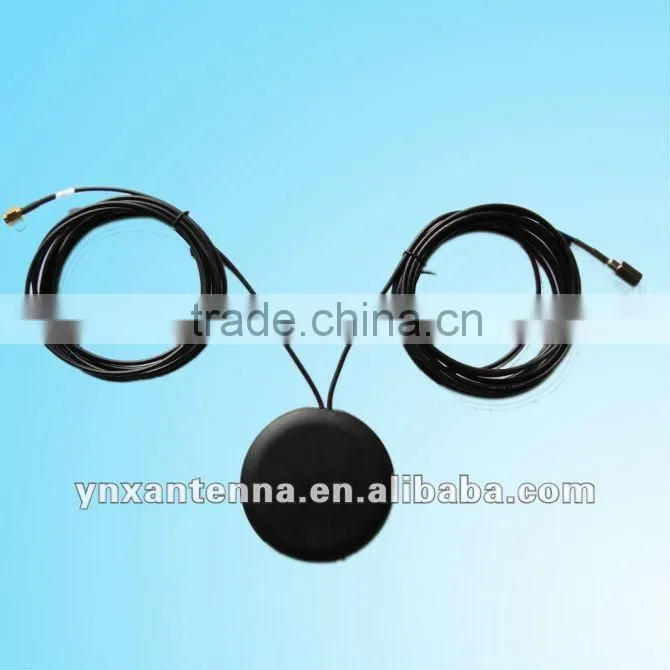Combine auto gsm/gps antenna for car RG 174 cable 3M sma connector