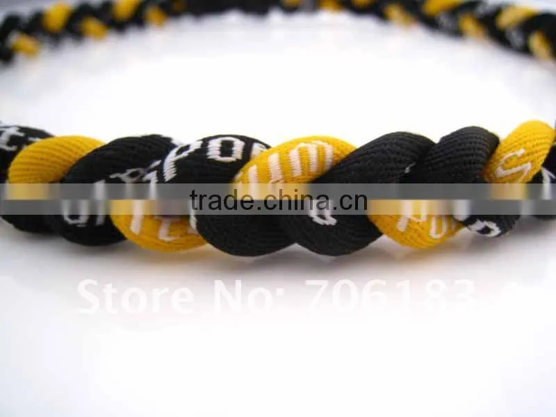 Tornado Titanium Germanium Ion Sports Necklace Black & Brown