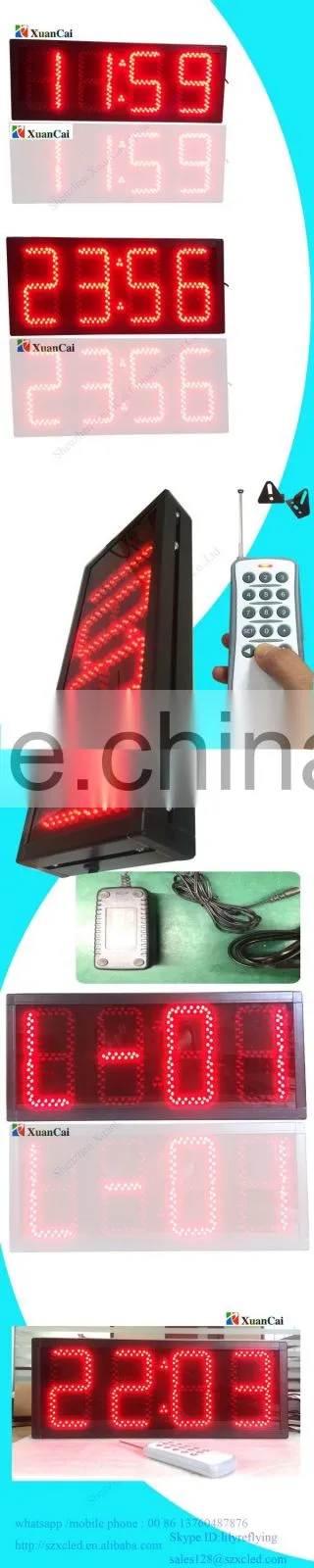 Indoor digital numbers led timer board 5'' timing clock or countdown timer