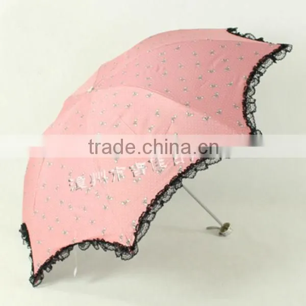 LB315 eye-catching color promotional gift lace wedding umbrella
