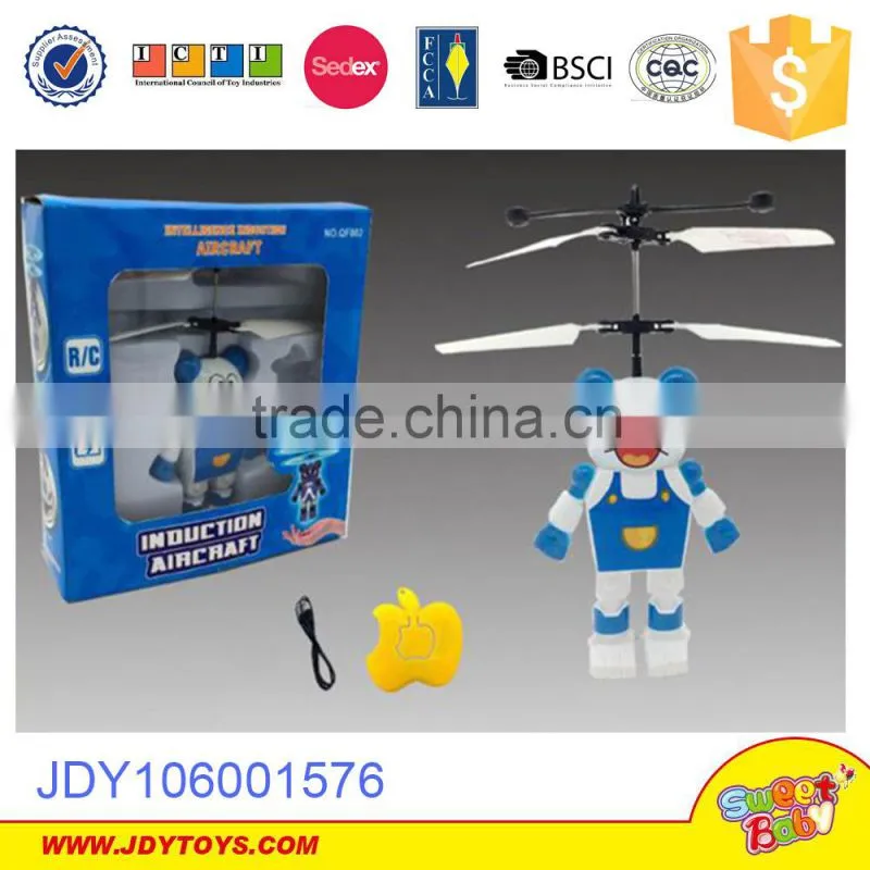 Newest Remote control hand sensor intellisense express your love flying rose flower valentine gift toy with light and music
