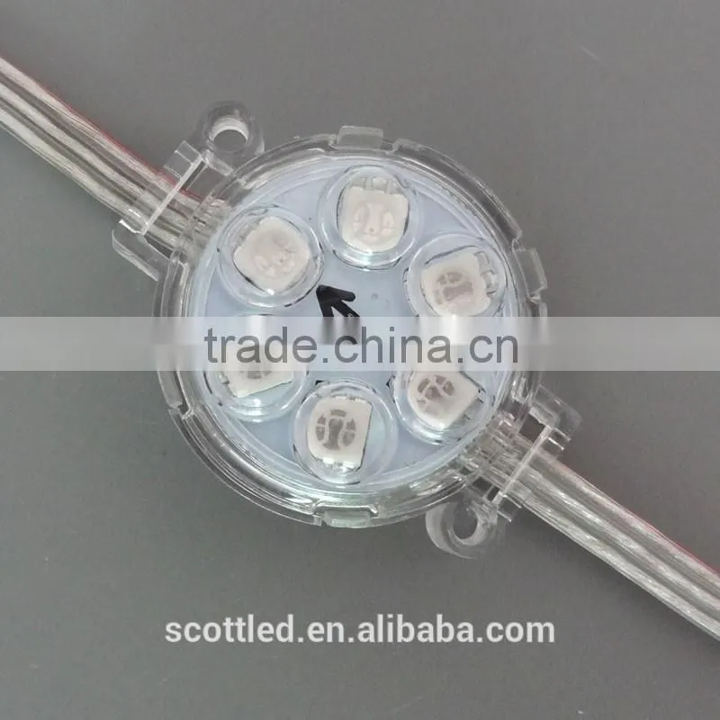 Cheap hot sale 40mm pixel led amusement lights 6leds