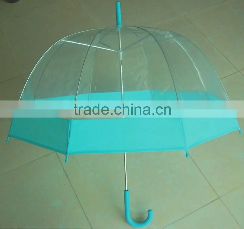 cheapest plastic cane handle zincplated iron pole super light POE umbrella plant