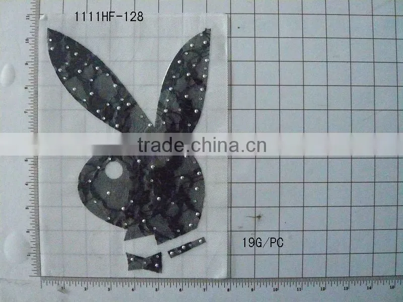 cat head fancy and top fashion lace hot fix motifs design