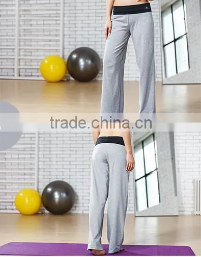Custom Ladies 95% Combed Cotton 5% Spandex Fashion Design Fitness Leggings, Gym Sports Pants, Yoga Pants for Women