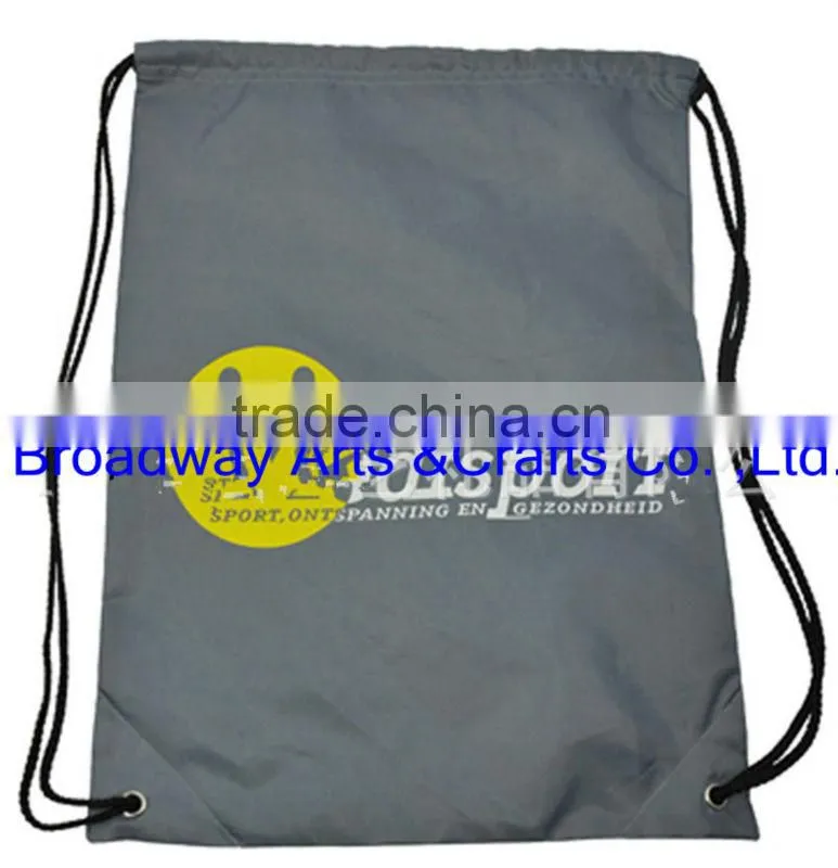 custom design polyester drawstring bag with your own logo