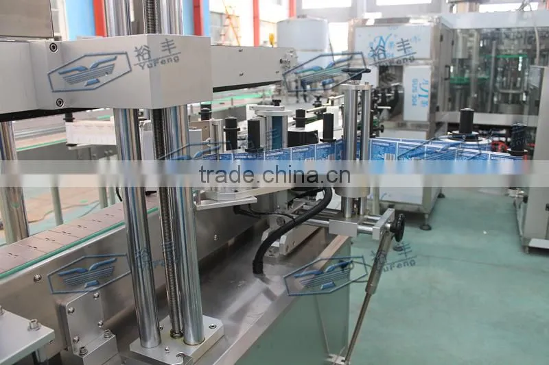 paper/plastic label wet melt glue labeling device