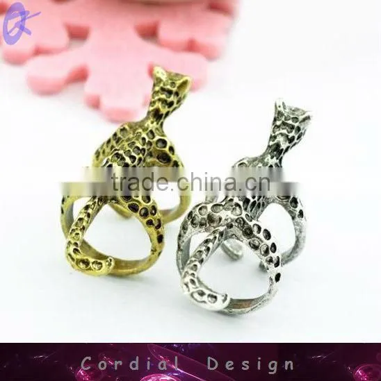 2013 New Products Jewelry Rings Fashion Cheetah Deaign Ring Jewelry For Girls