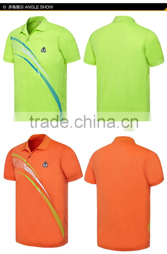 New model fashion badminton sportswear wholesale t shirts