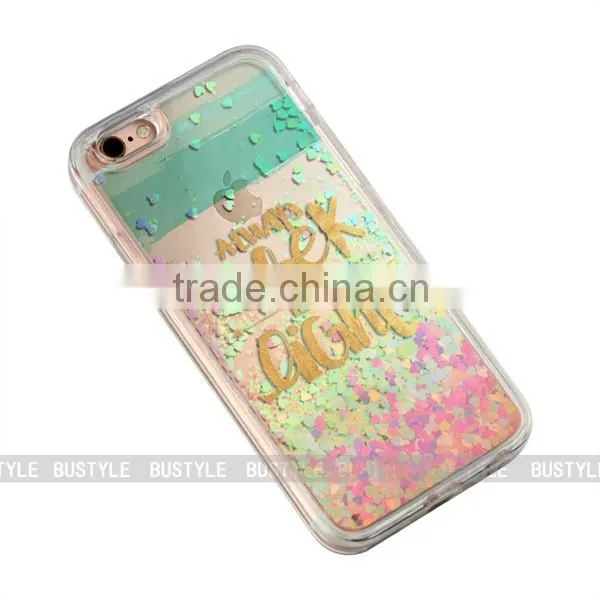 3D custom printing colorful liquid stars phone case, bling glitter cover for iphone 5 5s 6 plus for samsung galaxy s6 s7
