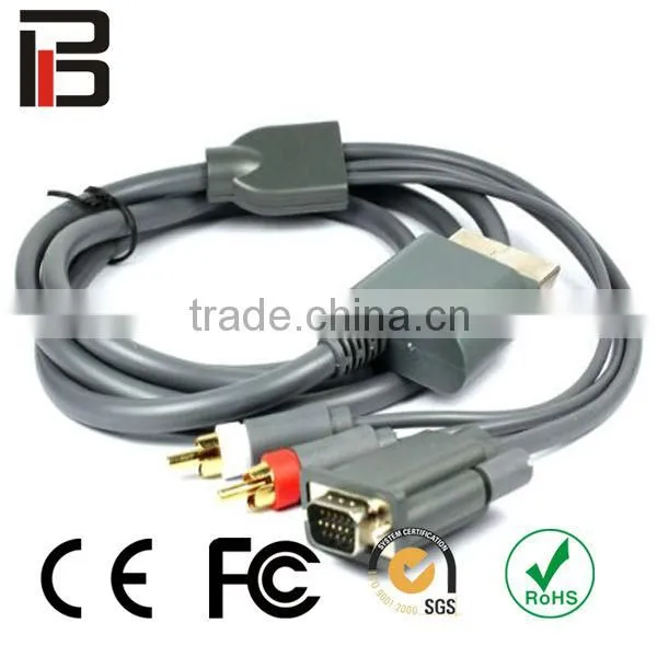 Hot item Premium VGA Cable HDAV Digital Optical Audio Port for Microsoft Xbox 360 Xbox 360 Slim