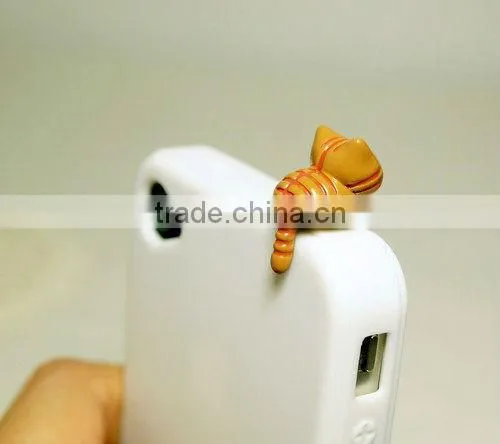 2013 mini fancy gift dust-proof plug/ ear cap Earphone Jack for phone