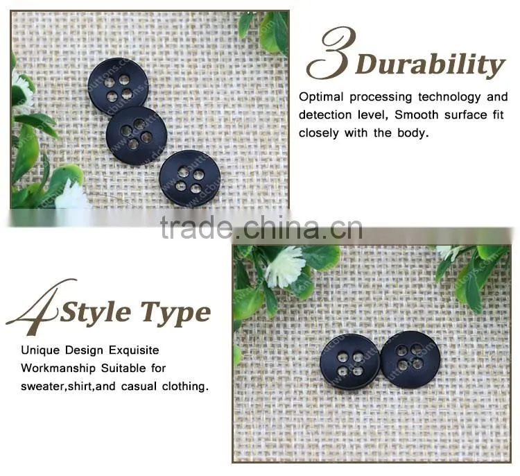 High quality metal round sewing button 4 holes for baby garment