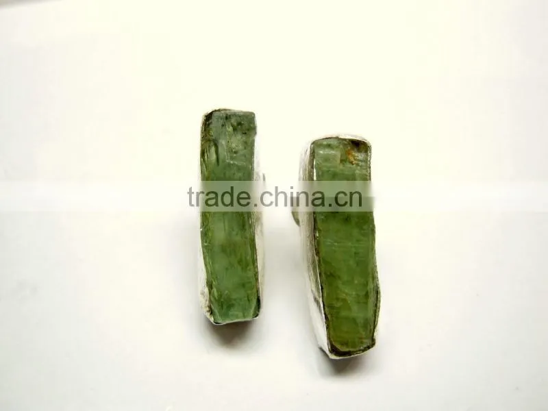 Tanzanite Raw Gemstone Stud 925 Sterling Silver Earring Jewelry, Rough Gemstone Stud Earring, Designer Gemstone Jewelry