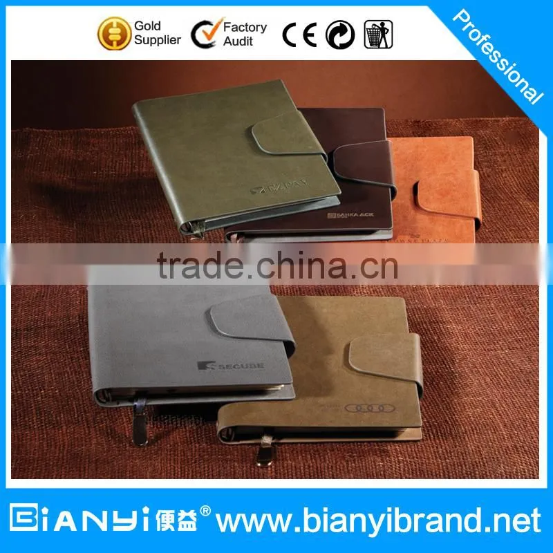Classic Notebook Large, Ruled, Black, Hardcover (5*8.25 inch) PU Leather
