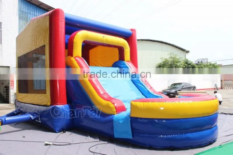 cheap inflatable themed bouncer wet/dry combo for kids