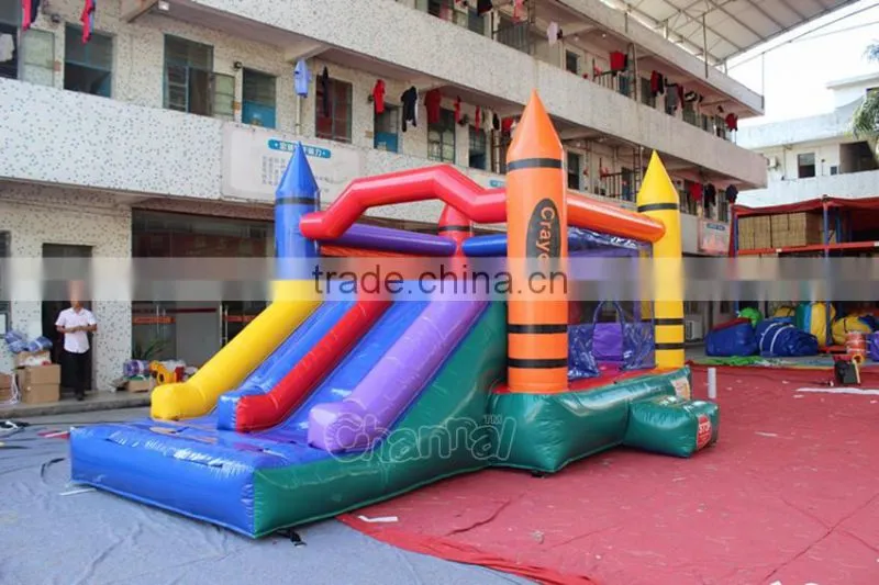 crayon bouncer inflatable commercial inflatable jumping bouncer castle for sale