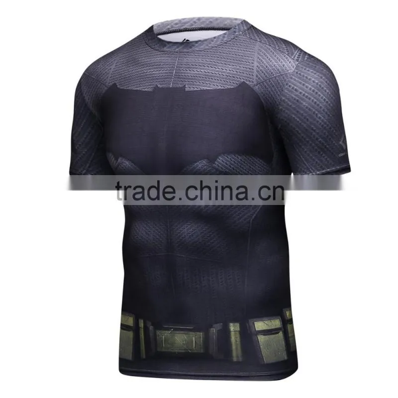 Men Superhero Superman Bat-man Distressed Shield T Shirt Iconic Superman Steel T Shirt