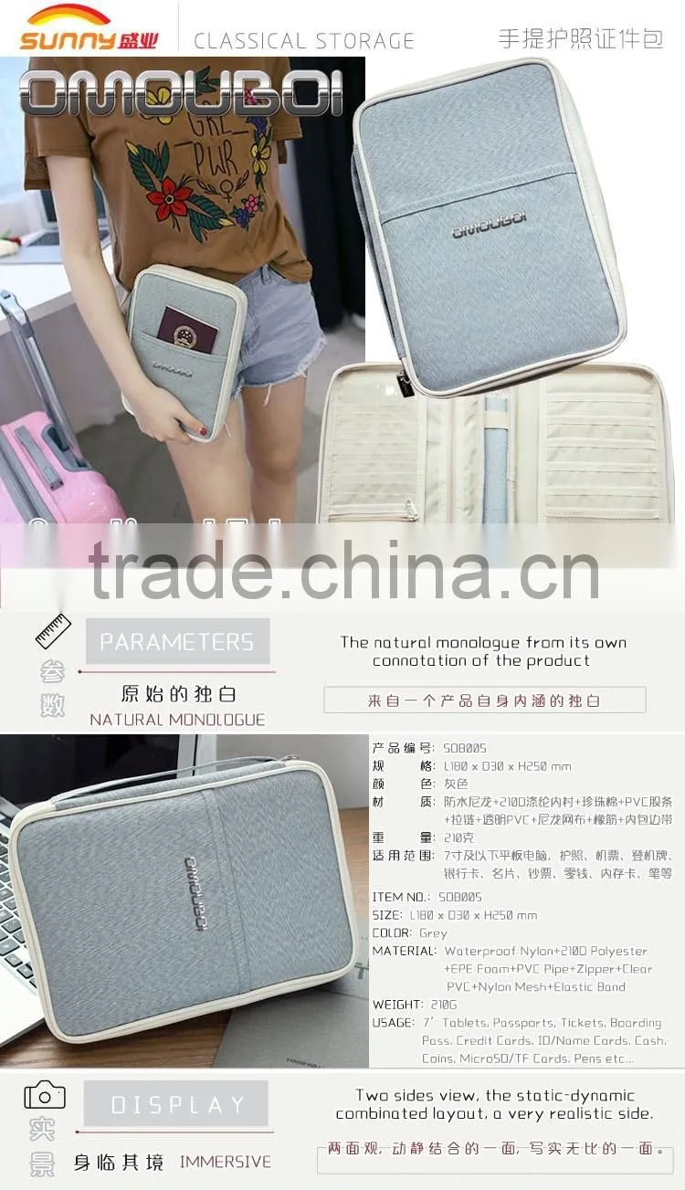 Zipper Closure Tote Tripping Wallet