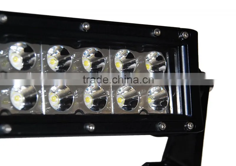Dual row 36w waterproof flood/spot/combo beam IP67 light led light bar for cars