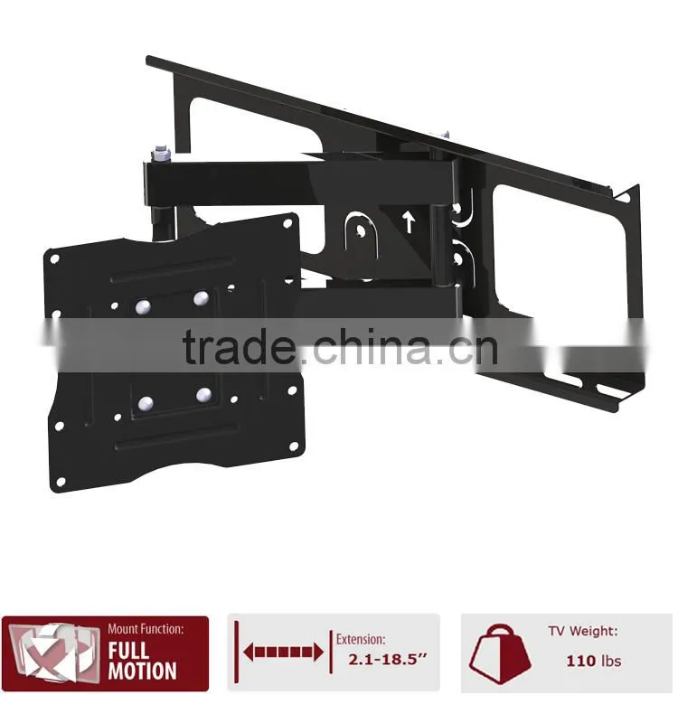 Articulating swivel tilt LCD TV wall mount for 23~42 inch screen