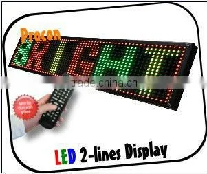 P16 red color outdoor led display sign for car park bus station