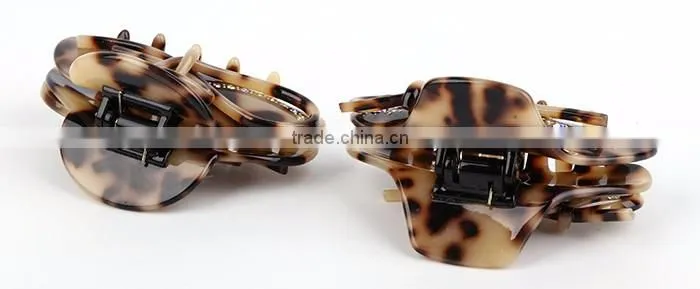 Wholesale Fashion eco-friendly acetate sheet fine plastic hair claw clips